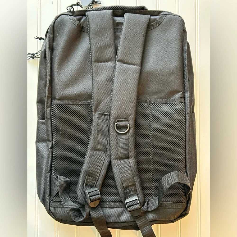 Journeyman Backpack Black Brown Laptop Travel School Organize NWT